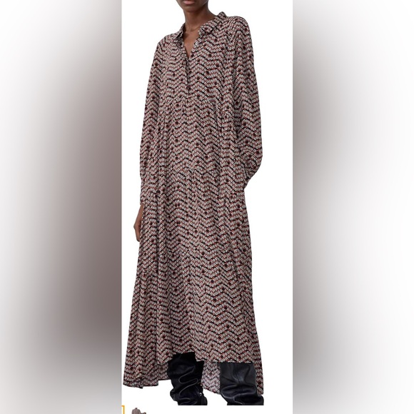 Zara Bloggers Favorite Super great condition Zara Women Floral dress siz… - Picture 1 of 8